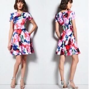 Milly For Design Nation Fit and Flare Scuba Dress Size 10